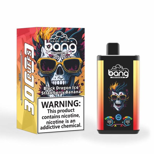 Bang 30K Pro 30000 Puffs Black Dragon Ice Strawberry Banana