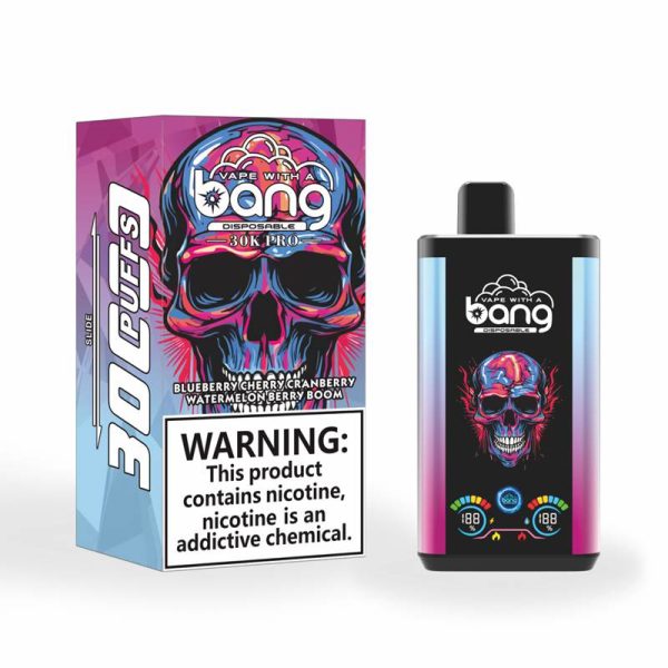 Bang 30K Pro 30000 Puffs Blueberry Cherry Cranberry Watermelon Berry Boom