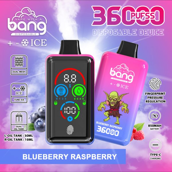 Bang 36000 Ice Level 36K Puffs Blueberry Raspberry