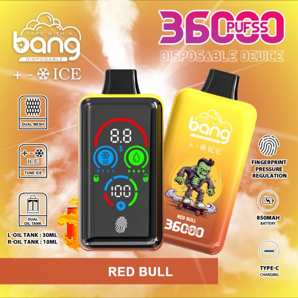 Bang 36000 Ice Level 36K Puffs Red Bull