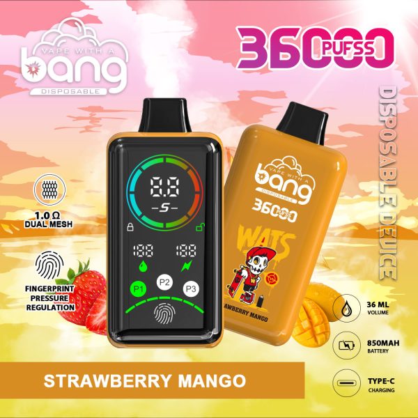 Bang 36000 Power 36K Puffs Strawberry Mango