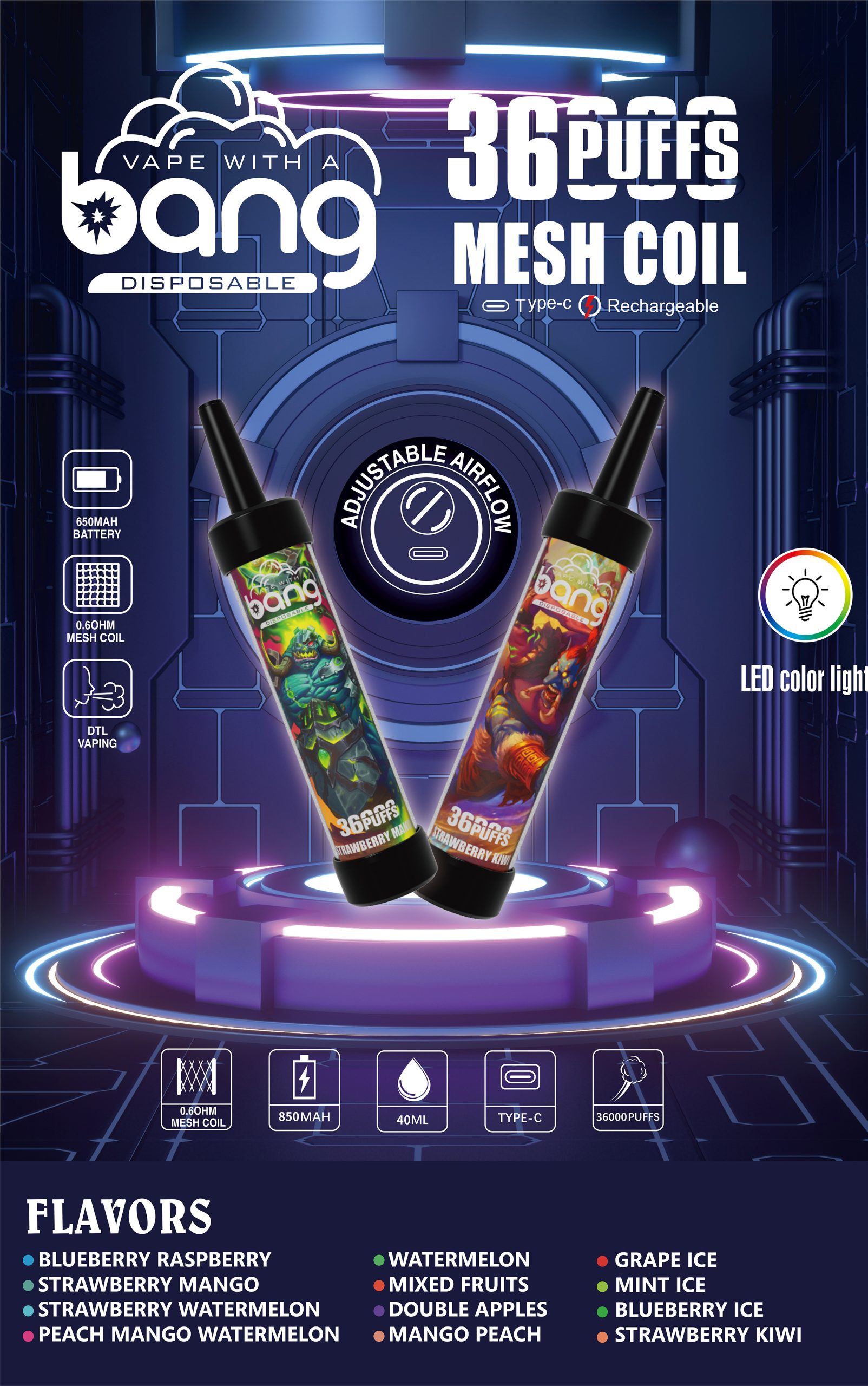 Bang 36K Puffs Poster