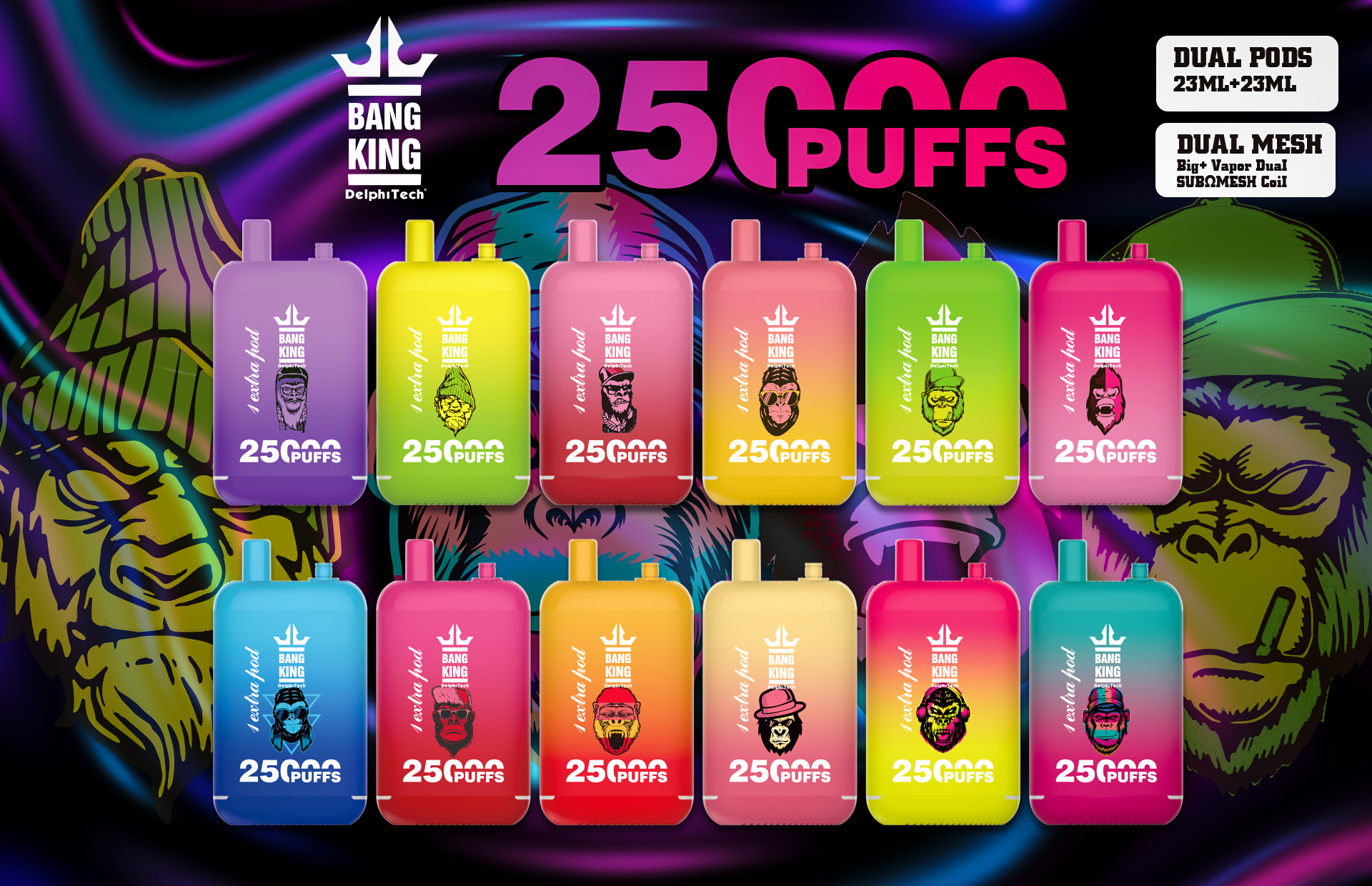 Bang King 25K Puffs Flavors List