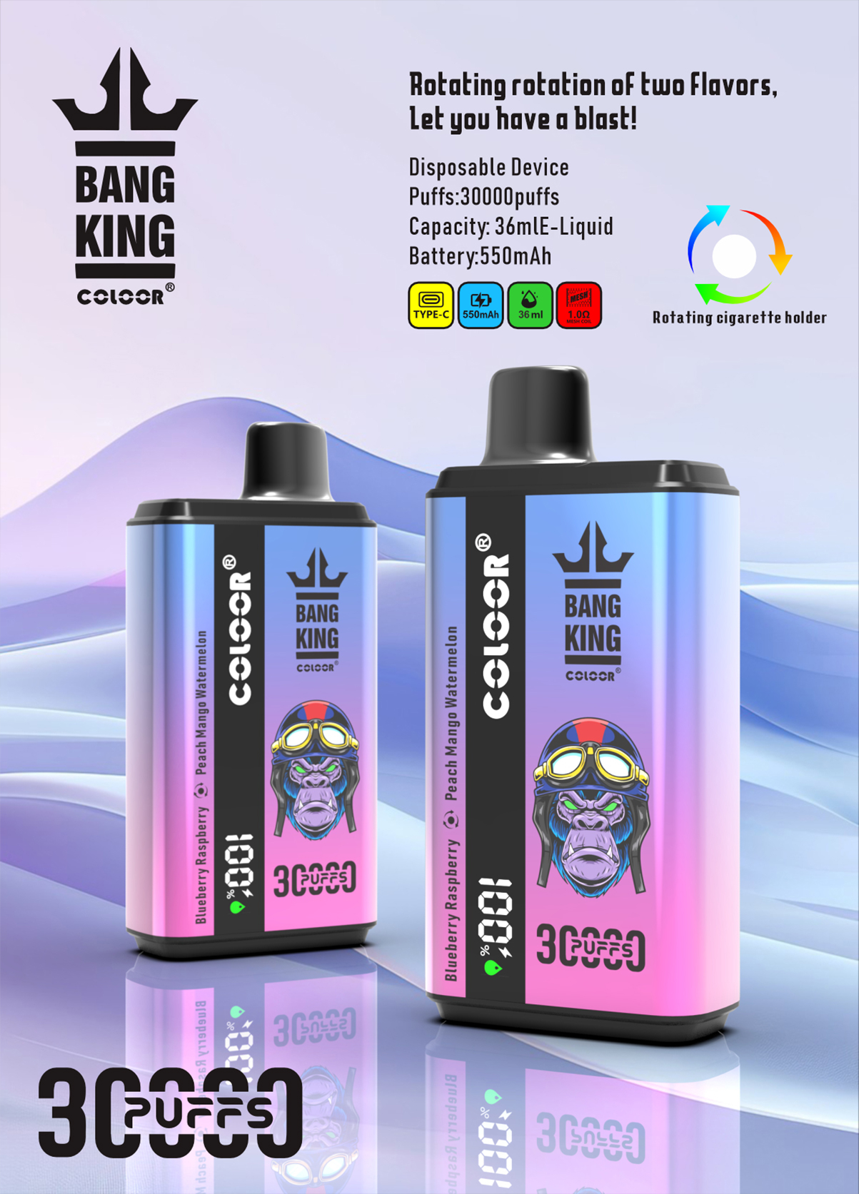 Bang King 30K Puffs Poster