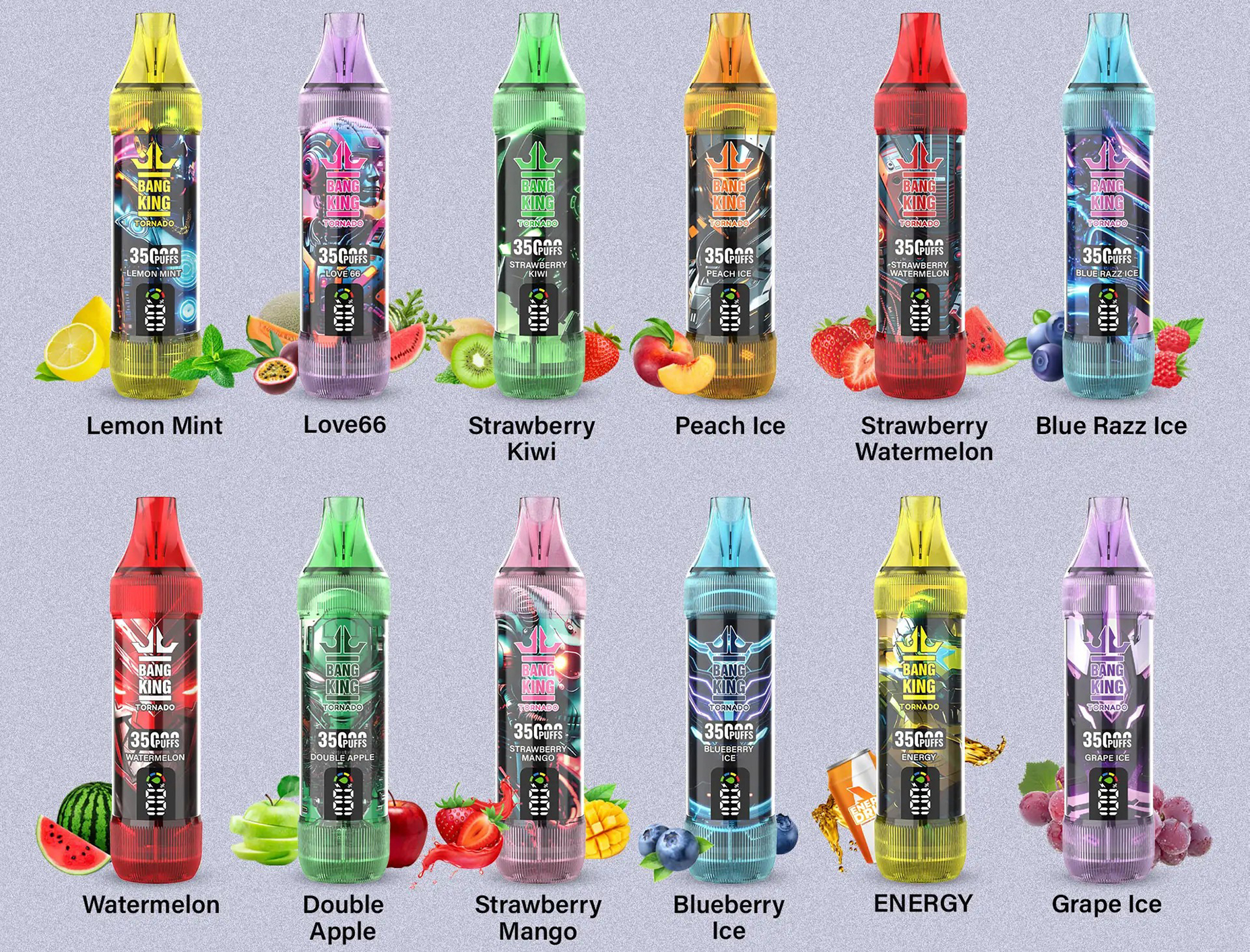 Bang King Tornado 35K Puffs Flavors List