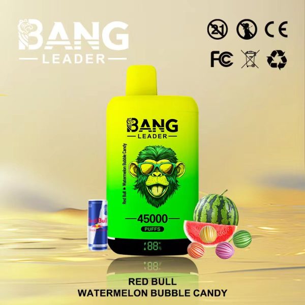 Bang Leader 45K Puffs Red Bull & Watermelon Bubble Candy
