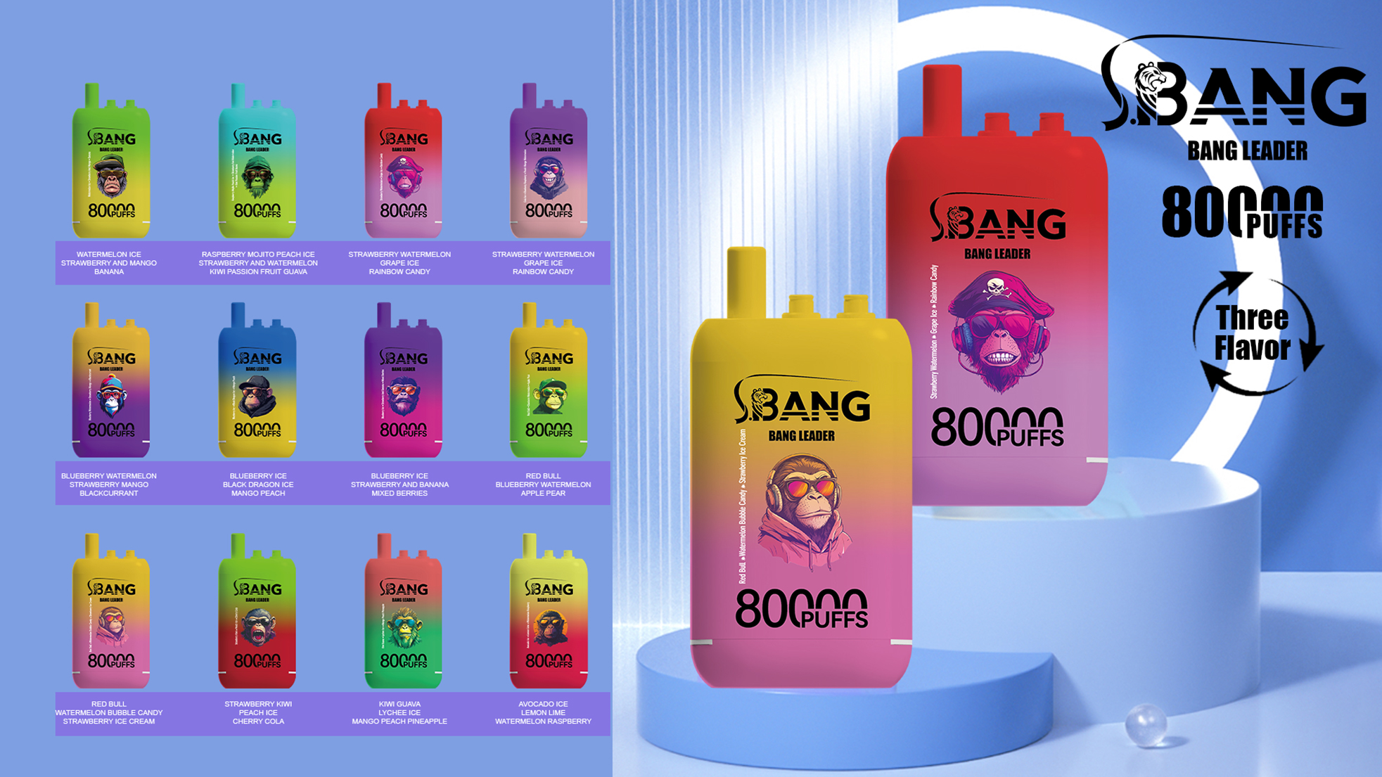 Bang Leader 80K Puffs Flavors Bang Leader 80K Puffs Flavors