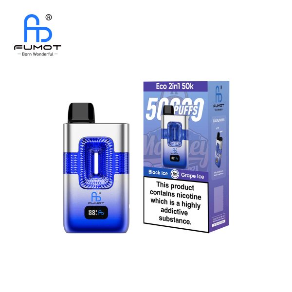 Fumot ECO 2in1 50K Puffs 04 Fumot ECO 2in1 50000 Puffs Dual Flavors Smart Display Screen Disposable Vape