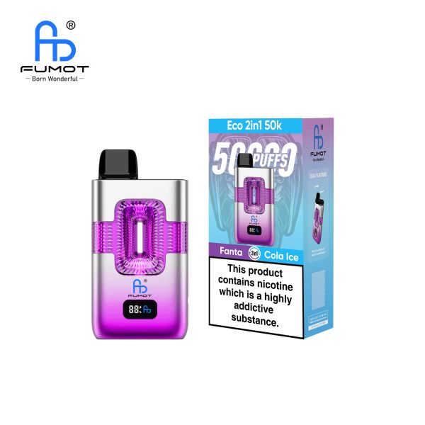 Fumot ECO 2in1 50K Puffs 06 Fumot ECO 2in1 50000 Puffs Dual Flavors Smart Display Screen Disposable Vape