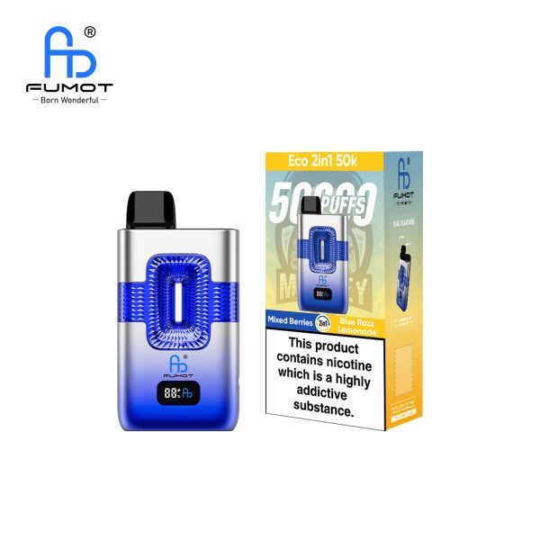 Fumot ECO 2in1 50K Puffs 09 Fumot ECO 2in1 50000 Puffs Dual Flavors Smart Display Screen Disposable Vape