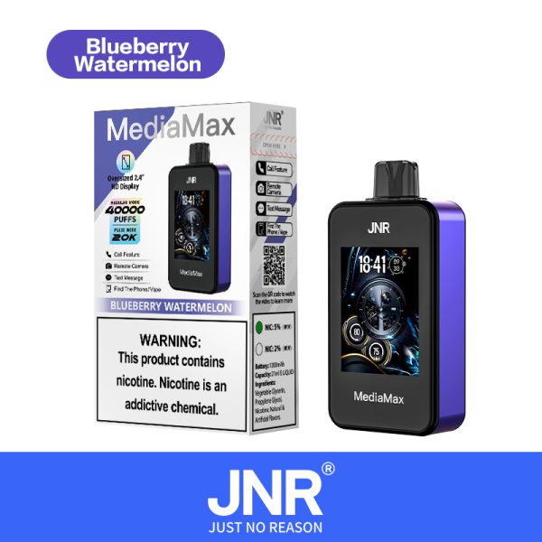 JNR Media Max 40000 Puffs 40K Smart Phone Disposable Vape Wholesale