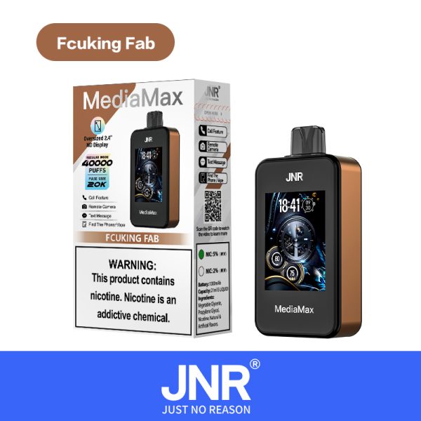 JNR Media Max 40000 Puffs 40K Smart Phone Disposable Vape Wholesale