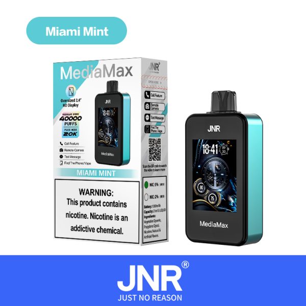 JNR Media Max 40000 Puffs 40K Smart Phone Disposable Vape Wholesale