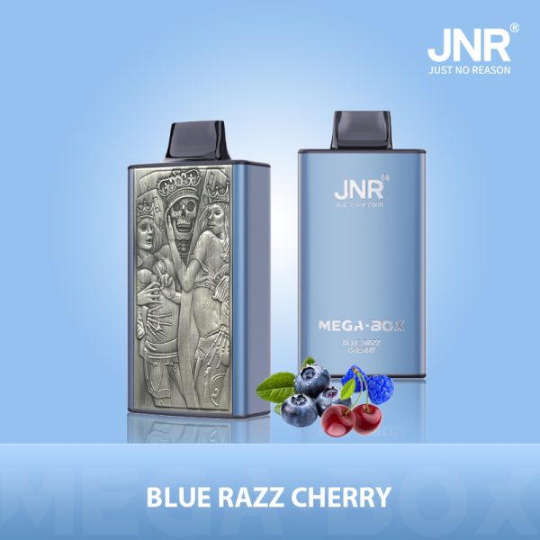 JNR Mega Box 25K Puffs BLUE RAZZ CHERRY JNR Mega Box 25000 Puffs 2% 5% Nicotine Wholesale Disposable Vape