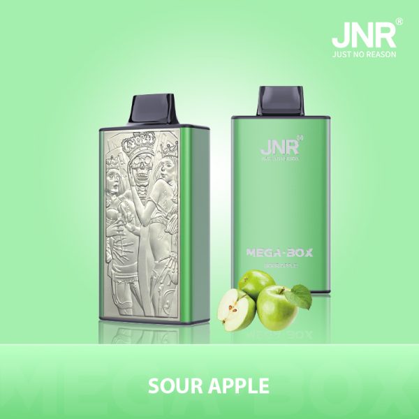 JNR Mega Box 25K Puffs SOUR APPLE JNR Mega Box 25000 Puffs 2% 5% Nicotine Wholesale Disposable Vape