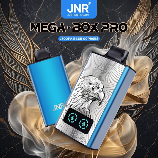 JNR Mega Box Pro 50K Puffs JNR Mega Box Pro 50000 Puffs LED Screen Wholesale Disposable Vape Kit