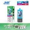 JNR Quads 4in1 120K Puffs 04 JNR Quads 4in1 120000 Puffs 60ml Big Cloud Disposable Vape Pen