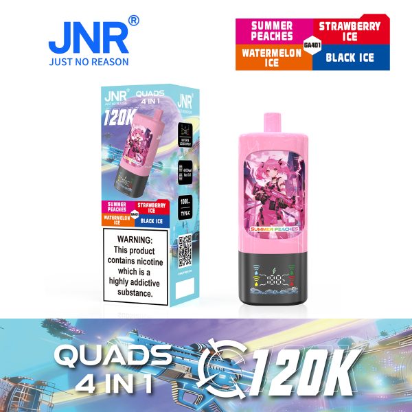 JNR Quads 4in1 120K Puffs 08 JNR Quads 4in1 120000 Puffs 60ml Big Cloud Disposable Vape Pen