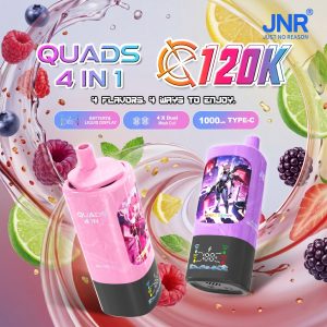 JNR Quads 4in1 120K Puffs JNR Quads 4in1 120000 Puffs 60ml Big Cloud Disposable Vape Pen