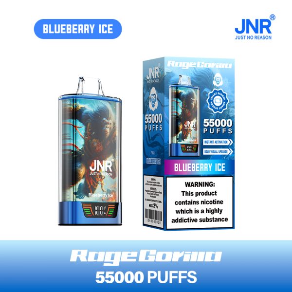 JNR Rage Gorilla 55000 Puffs Dual Mesh Coil Rechargeable Disposable Vape