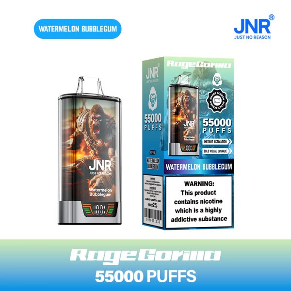 JNR Rage Gorilla 55000 Puffs Dual Mesh Coil Rechargeable Disposable Vape