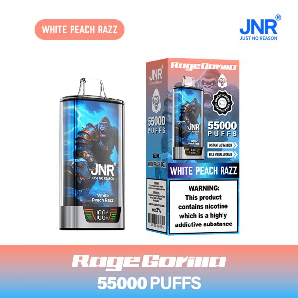 JNR Rage Gorilla 55000 Puffs Dual Mesh Coil Rechargeable Disposable Vape