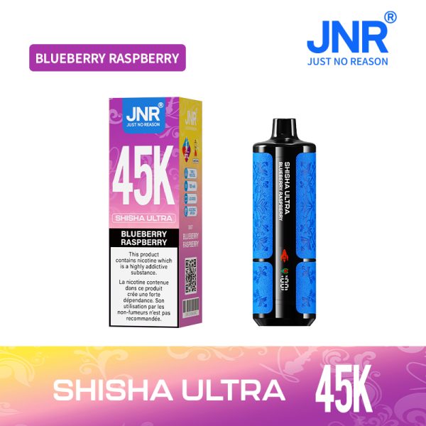 JNR Shisha Ultra 45K Puffs Blueberry raspberry JNR Shisha Ultra 45000 Puffs 40ML E-liquid Adjustable Airflow Disposable Vape