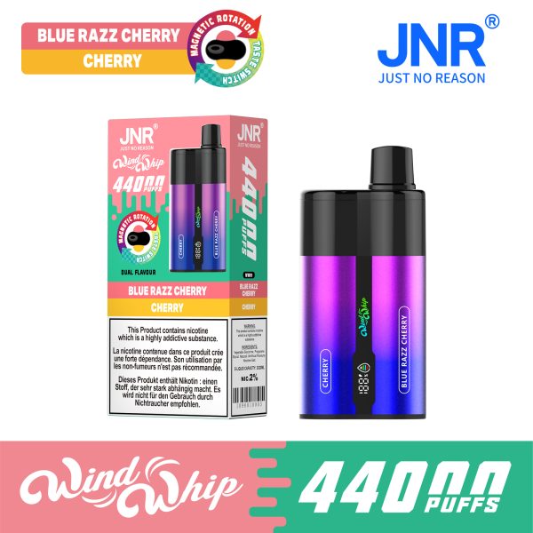 JNR WindWhip 44000 Puffs Dual Flavor Fast Charge Disposable Vape Wholesale