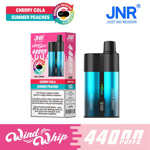 JNR WindWhip 44000 Puffs Dual Flavor Fast Charge Disposable Vape Wholesale