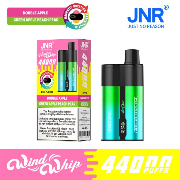 JNR WindWhip 44000 Puffs Dual Flavor Fast Charge Disposable Vape Wholesale