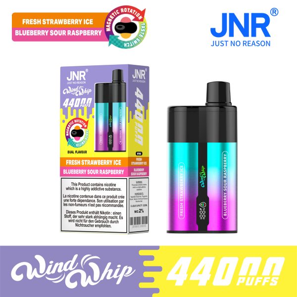 JNR WindWhip 44000 Puffs Dual Flavor Fast Charge Disposable Vape Wholesale