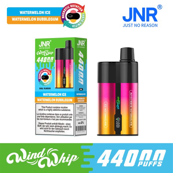 JNR WindWhip 44000 Puffs Dual Flavor Fast Charge Disposable Vape Wholesale