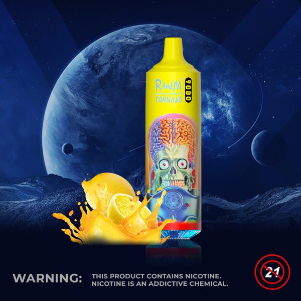 RandM Tornado 9000 Puffs 0 - 5% Nicotine Original Disposable Vape Wholesale