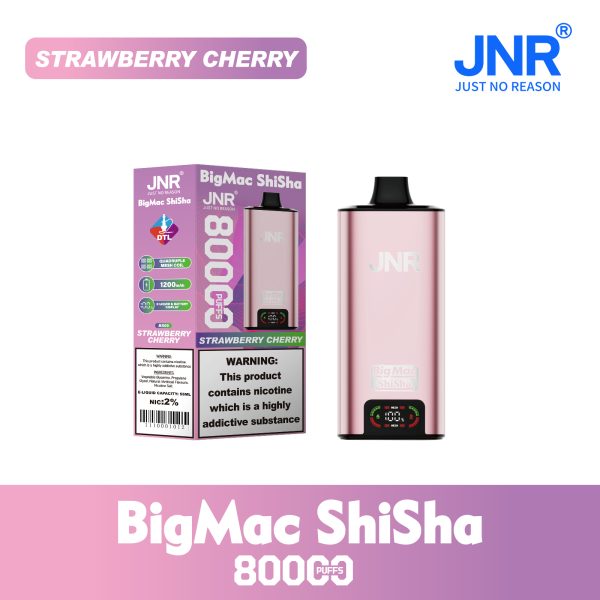 JNR Big Mac Shisha 80000 Puffs Quad Mesh Coil 80K Disposable Vape Bulk Buy