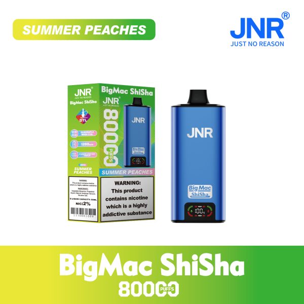 JNR Big Mac Shisha 80000 Puffs Quad Mesh Coil 80K Disposable Vape Bulk Buy