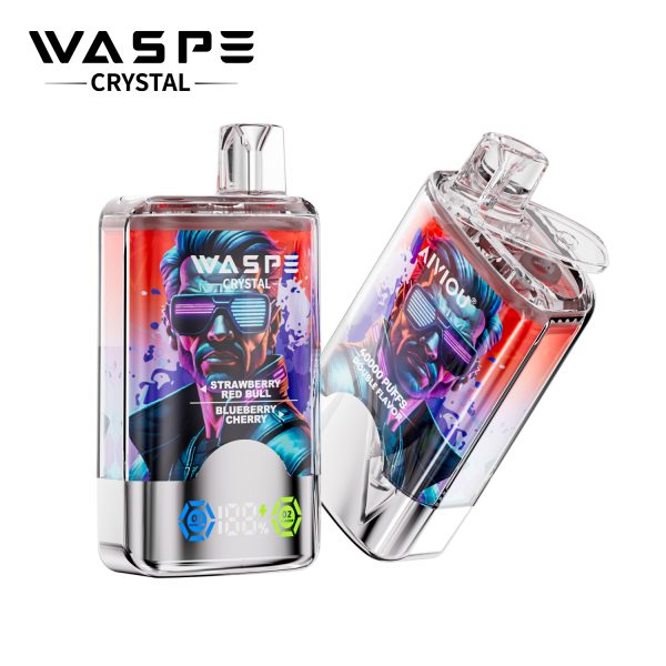 WASPE Crystal 40000 Puffs Double Flavor Disposable Vape With Dual Mesh Coil