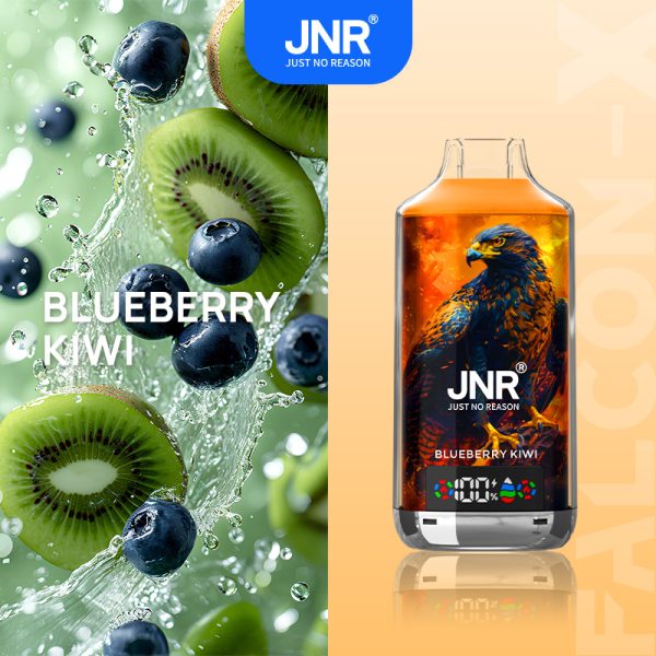 jnr 18k Blueberry Kiwi JNR Falcon-X 18000 Puffs Display Screen Smart Disposable Vape Pen Bulk Buy