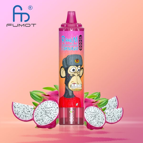 tornado vape 15000 dragon fruit RandM Tornado 15000 Puffs Mesh Coil Rechargeable Bulk Buy Disposable Vape