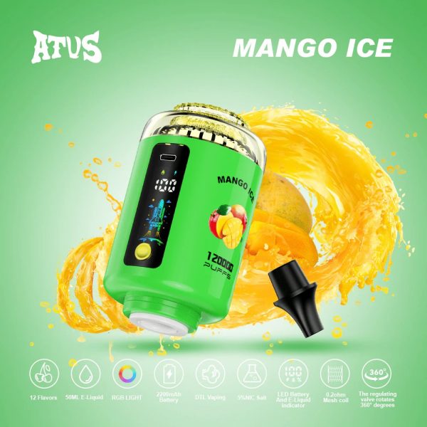 ATVS 120000 Puffs Hookah Head Mango Ice