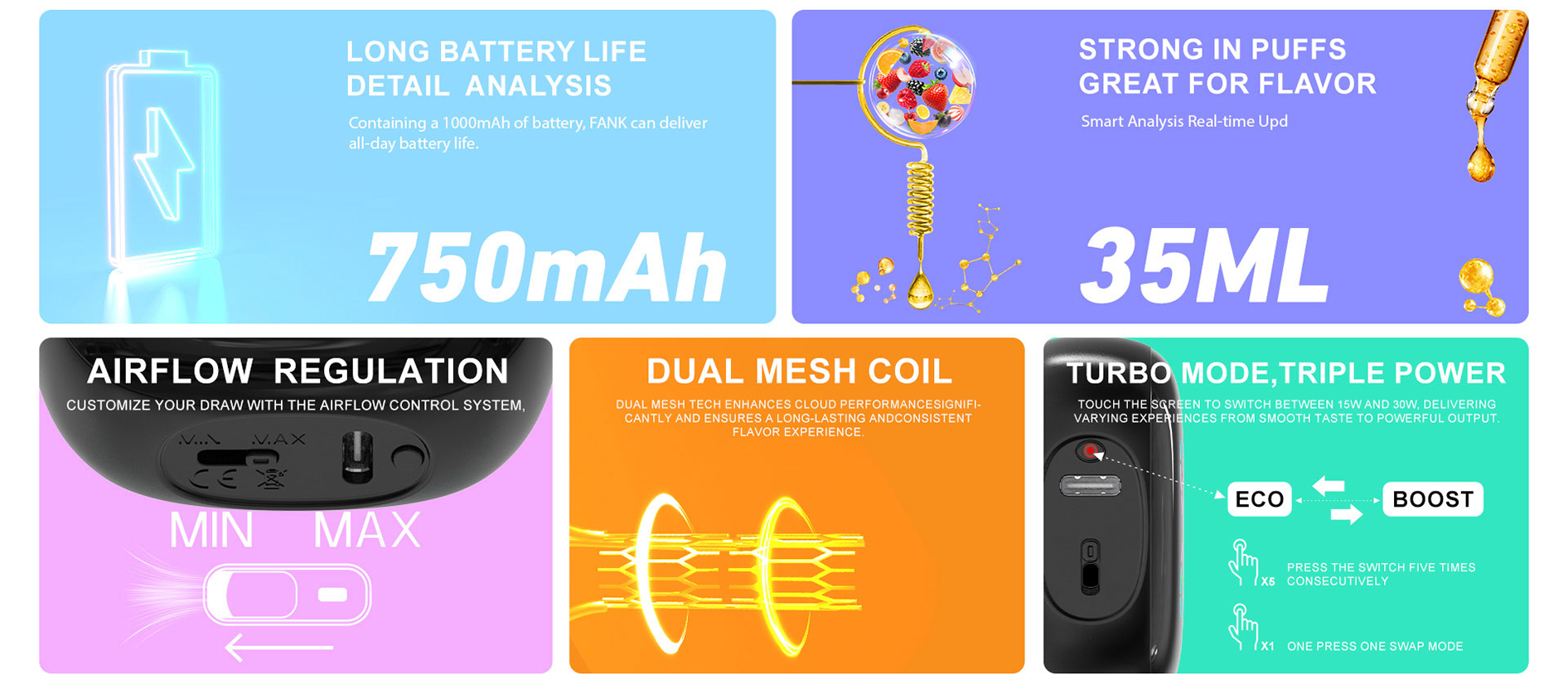 ATVS 45K Puffs Vape Pen Datail
