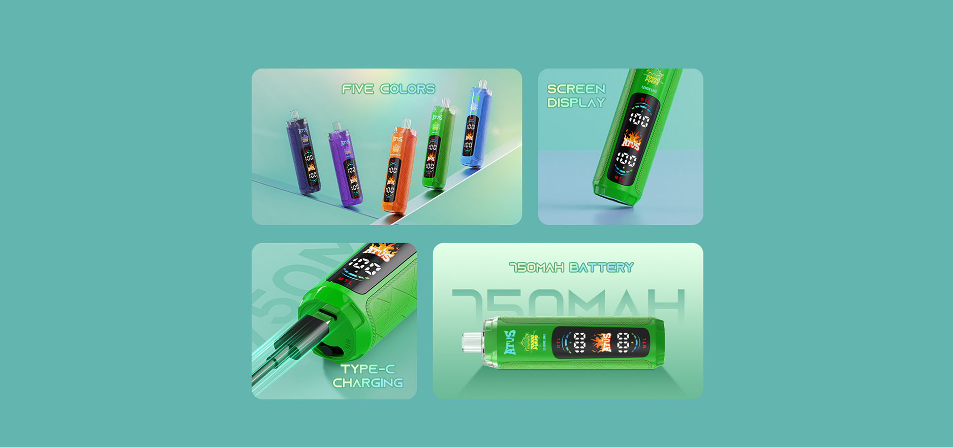 ATVS 70000 Puffs 70K Disposable Vape Specification