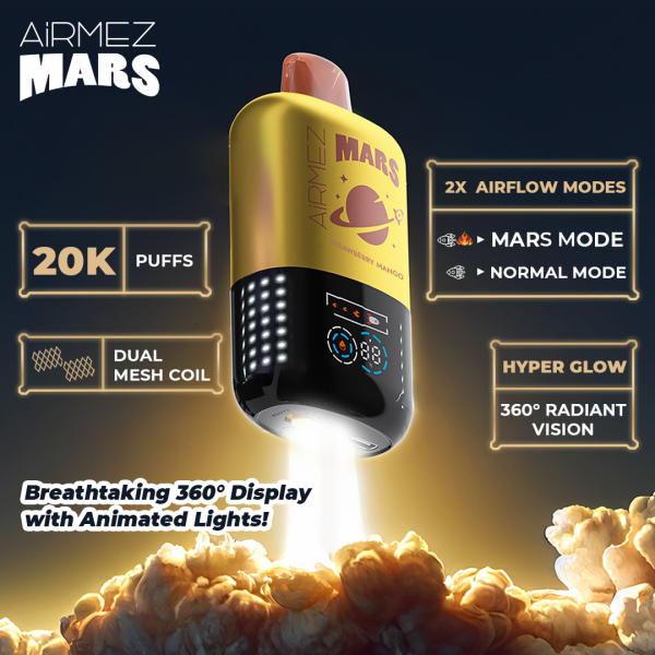 AiRMEZ Mars 20000 Puffs 360° Display Screen