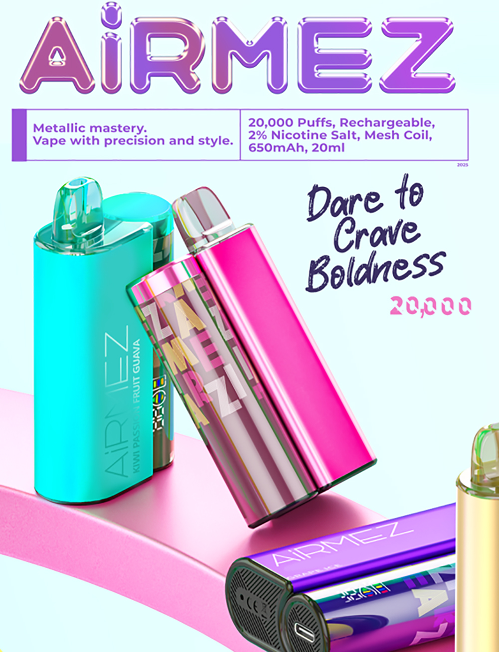 Airmez 20K Puffs Disposable Vape Poster