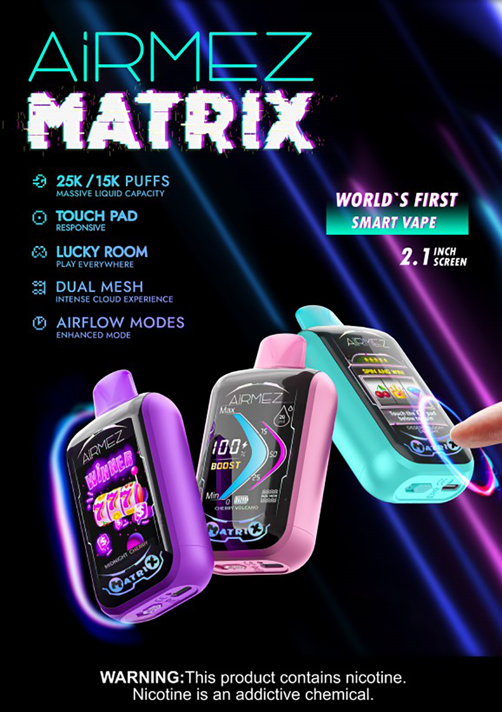 Airmez Matrix 30K Puffs Disposable Vape Poster