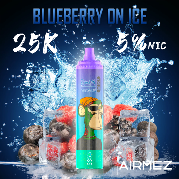 Airmez RandM Tornado 25K blueberry on ice