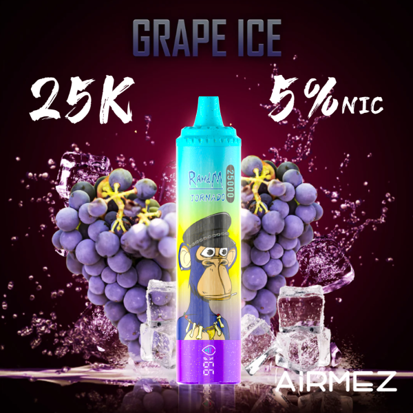 Airmez RandM Tornado 25K grape ice