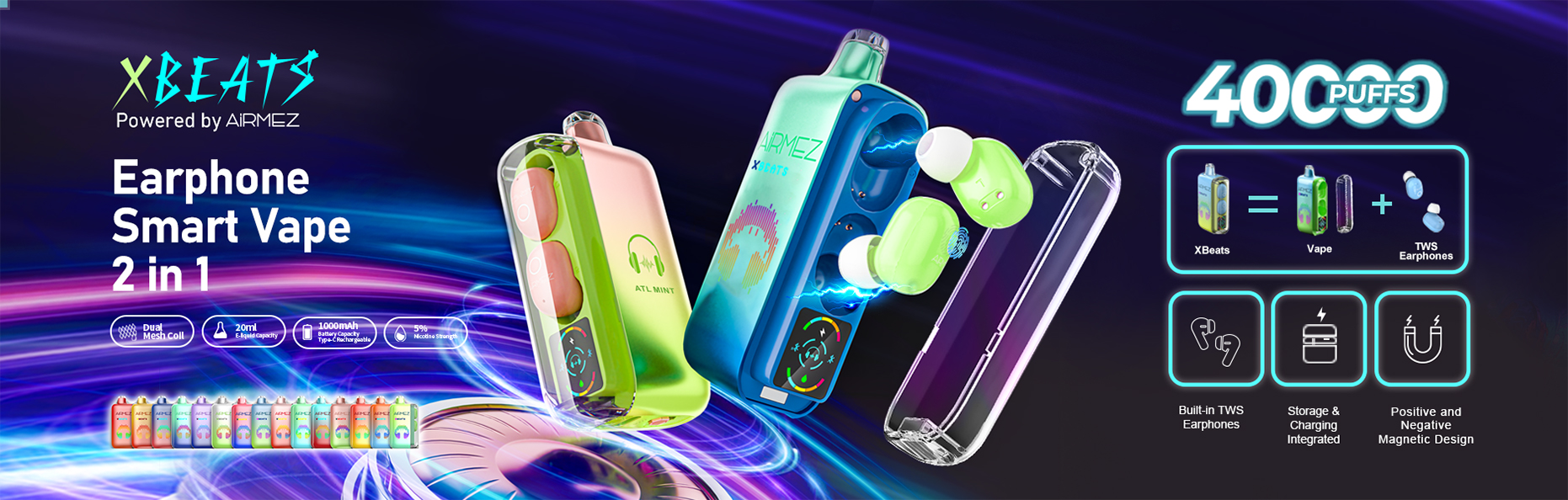 Airmez Xbeats 40K 5% Nicotine Disposable Vape