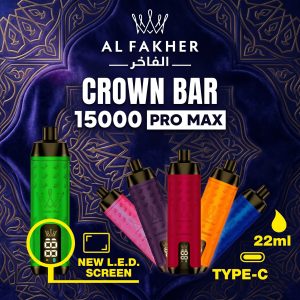 Al Fakher Crown Bar 15K Puffs Pro Al Fakher Crown Bar 15K Puffs Pro