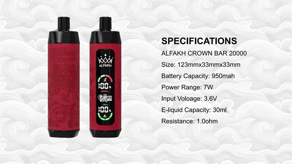 Al Fakher Crown Bar 20K Puffs Poster