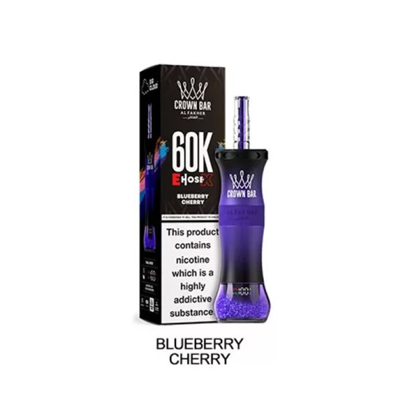 Al Fakher Crown Bar 60K E Hose X blueberry cherry Al Fakher Crown Bar 60K E Hose X blueberry cherry